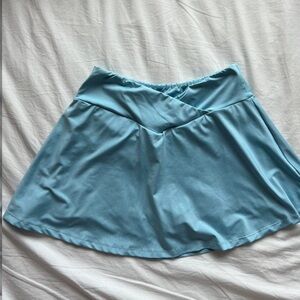 SHEIN Light Blue Skater Skirt